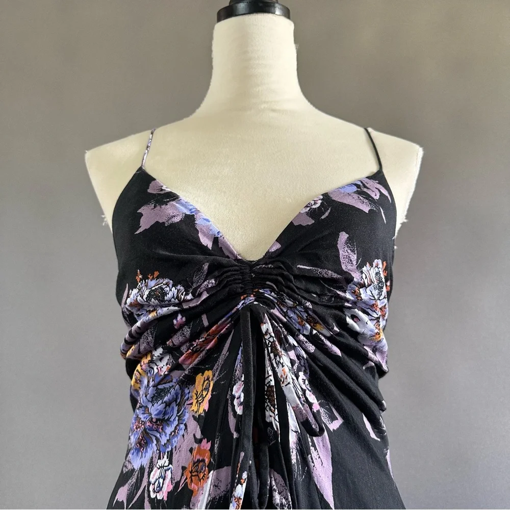 Free People Happy Heart Floral Mini Dress Sz S - Picture 2 of 11